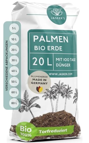 Bio Palmenerde 20 L - Blumenerde Zimmerpflanzen Erde aus 45% weniger Torf - Erde für Zimmerpflanzen...